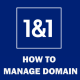 how to manage domain name at 1and1