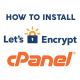 install let's encrypt on cPanel Hosting