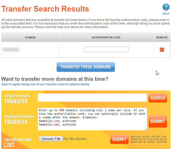 transfer domain 9